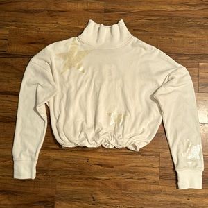 Wildfox Pullover Sweatshirt with Metallic Stars
